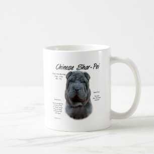 Blue Chinese Shar Pei History, Sharpei, Shar-pei Kaffeetasse