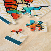 Blue Chinese Tiger Lunar New Year Puzzle (Seite)