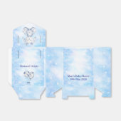Blue Chinoiserie Baby Shower Favor Box Geschenkschachtel (Ungefaltet)