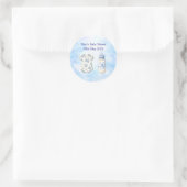Blue Chinoiserie Baby Shower Stickers (20) (Tasche)