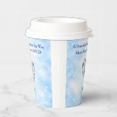 Blue Chinoiserie Baby Shower Tableware Set Pappbecher (Rechts)