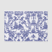 Blue Chinoiserie Blue Flow Decoupage Seidenpapier (Vorderseite)
