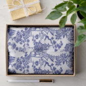 Blue Chinoiserie Blue Flow Decoupage Seidenpapier (Geschenk)