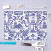 Blue Chinoiserie Blue Flow Decoupage Seidenpapier (Handwerk)
