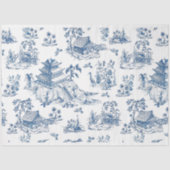 Blue Chinoiserie Blue Flow Decoupage Seidenpapier (Vorderseite)