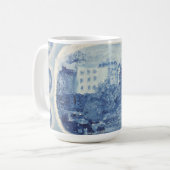 Blue Chinoiserie Bone China Tasse (Vorderseite Links)