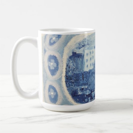 Blue Chinoiserie Bone China Tasse (Links)