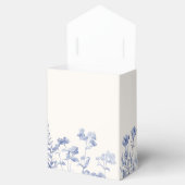 Blue Chinoiserie Botanische Hochzeit Geschenkschachtel (Geöffnet)