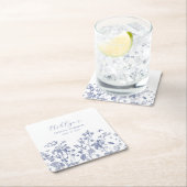 Blue Chinoiserie Brautparty Paper Untersetzer (Vor Ort)