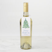 Blue Chinoiserie Christmas Flaschenanhänger (Auf Flasche)