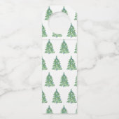 Blue Chinoiserie Christmas Flaschenanhänger (Rückseite)