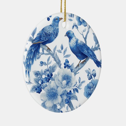 Blue Chinoiserie Christmas Ornament (Rechts)
