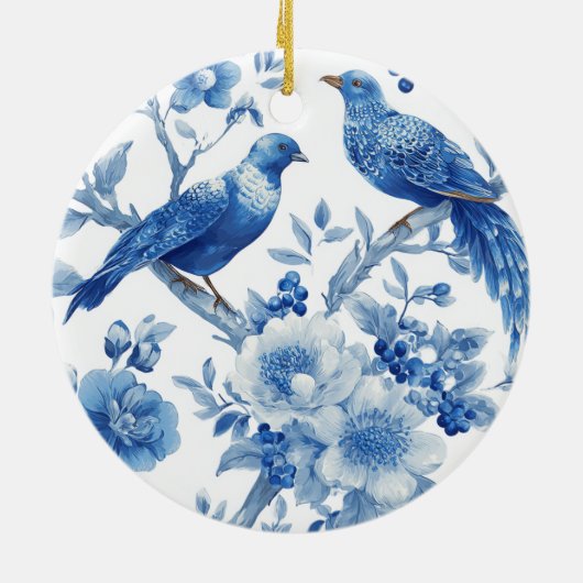 Blue Chinoiserie Christmas Ornament  (Hinten)