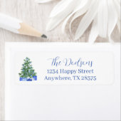 Blue Chinoiserie Christmas Tree (Insitu)