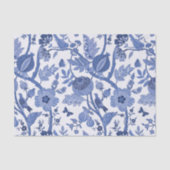 Blue Chinoiserie Design Seidenpapier (Vorderseite)