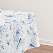 Blue Chinoiserie Draquelly Floral Tischdecke (Beispiel)