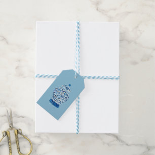 Blue Chinoiserie Ginger Jar Jars Gift Tags Geschenkanhänger