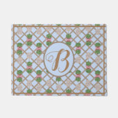 Blue Chinoiserie Ginger Jar Jars Topiary Basket Fußmatte (Vorderseite)