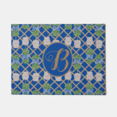 Blue Chinoiserie Ginger Jar Jars Topiary Basket Fußmatte (Vorderseite)