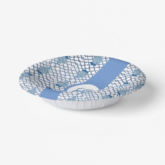 Blue Chinoiserie Hand Painted Ginger Jar Jars Bowl Pappteller (Gewinkelt)