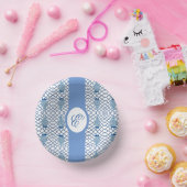 Blue Chinoiserie Hand Painted Ginger Jar Jars Bowl Pappteller (Party)