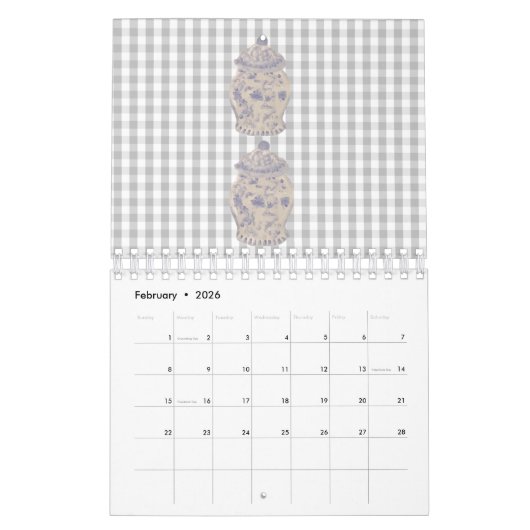 Blue Chinoiserie Hand Painted Ginger Jar Jars Cale Kalender (Feb 2026)