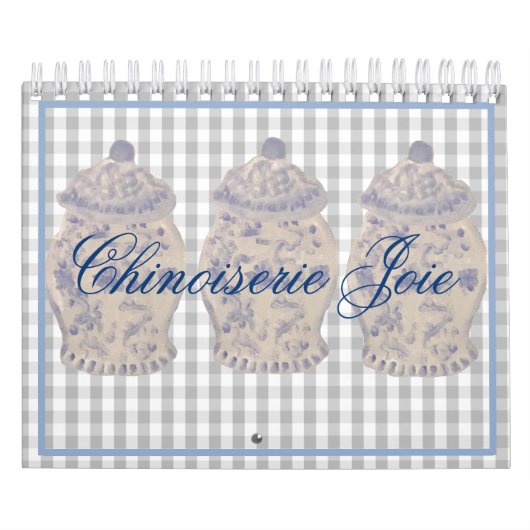 Blue Chinoiserie Hand Painted Ginger Jar Jars Cale Kalender (Titelbild)
