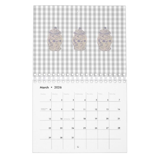 Blue Chinoiserie Hand Painted Ginger Jar Jars Cale Kalender (Mär 2026)