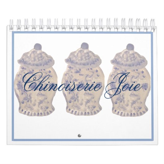 Blue Chinoiserie Hand Painted Ginger Jar Jars Kalender (Titelbild)