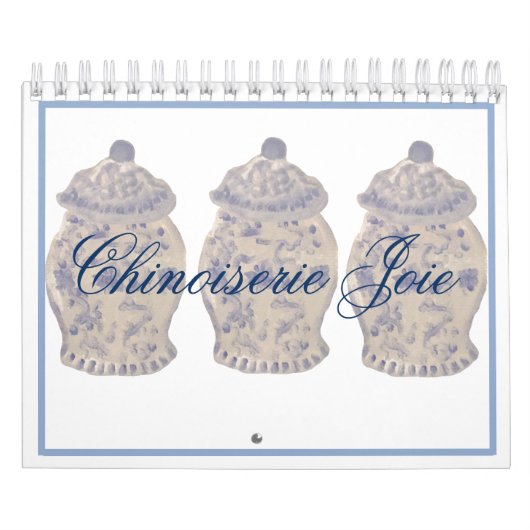 Blue Chinoiserie Hand Painted Ginger Jar Jars Kalender (Titelbild)