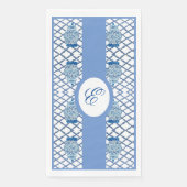 Blue Chinoiserie Hand Painted Ginger Jar Jars Serviette (Vorderseite)