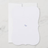 Blue Chinoiserie Hochzeitseinladung Einladung (Rückseite)