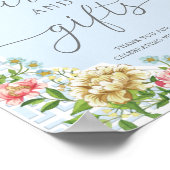 Blue Chinoiserie Karten und Geschenke Unterschreib Poster (Ecke)