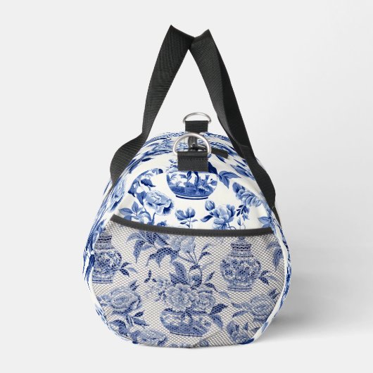 Blue Chinoiserie Monogram Duffle Bag (Rechts)