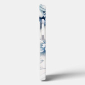 Blue Chinoiserie Monogram iPhone Case (Rückseite / Links)