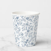 Blue Chinoiserie Pappbecher (Rückseite)