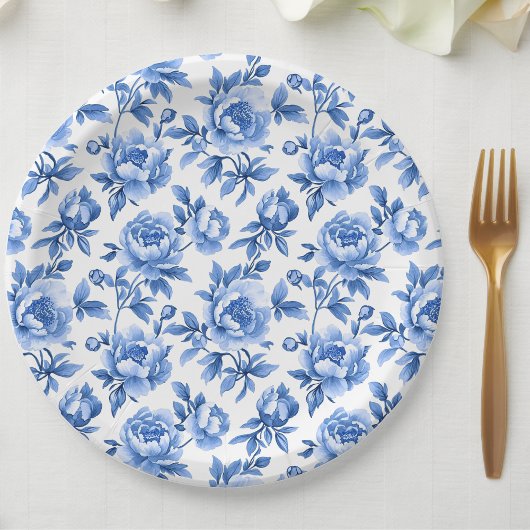 Blue Chinoiserie Pappteller