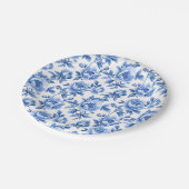 Blue Chinoiserie Pappteller (Schrägansicht)