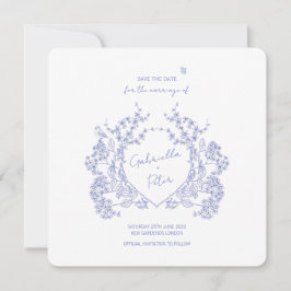 Blue Chinoiserie Save the Date