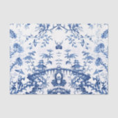 Blue Chinoiserie Seidenpapier (Vorderseite)