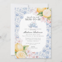 Blue Chinoiserie Tee Party Babydusche