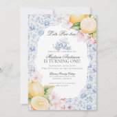 Blue Chinoiserie Teezeremonie Party Einladung (Vorderseite)