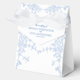 Blue Chinoiserie Toile de Jouy Wedding Geschenkschachtel