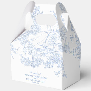 Blue Chinoiserie Toile de Jouy Wedding Geschenkschachtel
