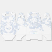 Blue Chinoiserie Toile de Jouy Wedding Geschenkschachtel (Ungeklappt)