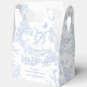Blue Chinoiserie Toile de Jouy Wedding Geschenkschachtel (Offen)