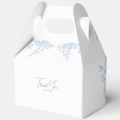 Blue Chinoiserie Toile de Jouy Wedding Geschenkschachtel (Rückseite)