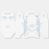 Blue Chinoiserie Toile de Jouy Wedding Geschenkschachtel (Ungeklappt)