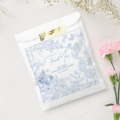 Blue Chinoiserie Toile de Jouy Wedding Rett Date Geschenktütchen (Versiegelt)