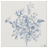 Blue Chinoiserie Town Factory Stores Stoff (Nahaufnahme)